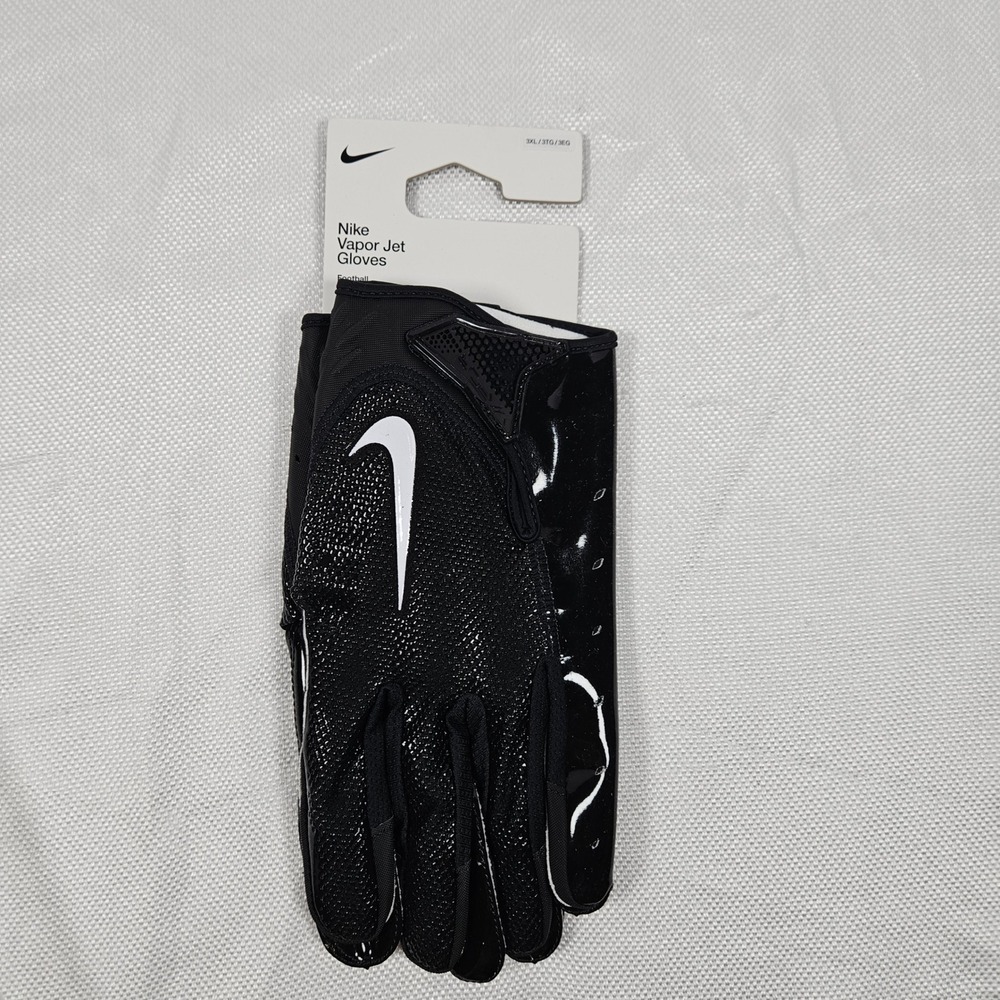 Nike Vapor Jet Football Gloves Mens 3XL‎ Black White FN0283-091 New